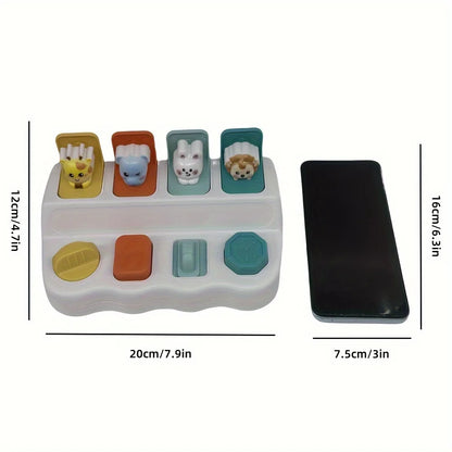 Montessori Pop up Animal Toys and Learning Boxes - Enhance Logic and Motor Skills, Suitable for Children's Birthday Gifts