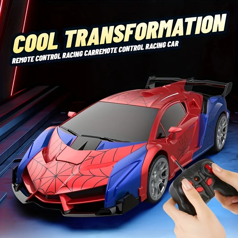 1pc Convertible Remote Control Car Robot、Remote Control Car Toy、One-click Transformation、360°Spin Drift，Suitable 3 Toys for chil