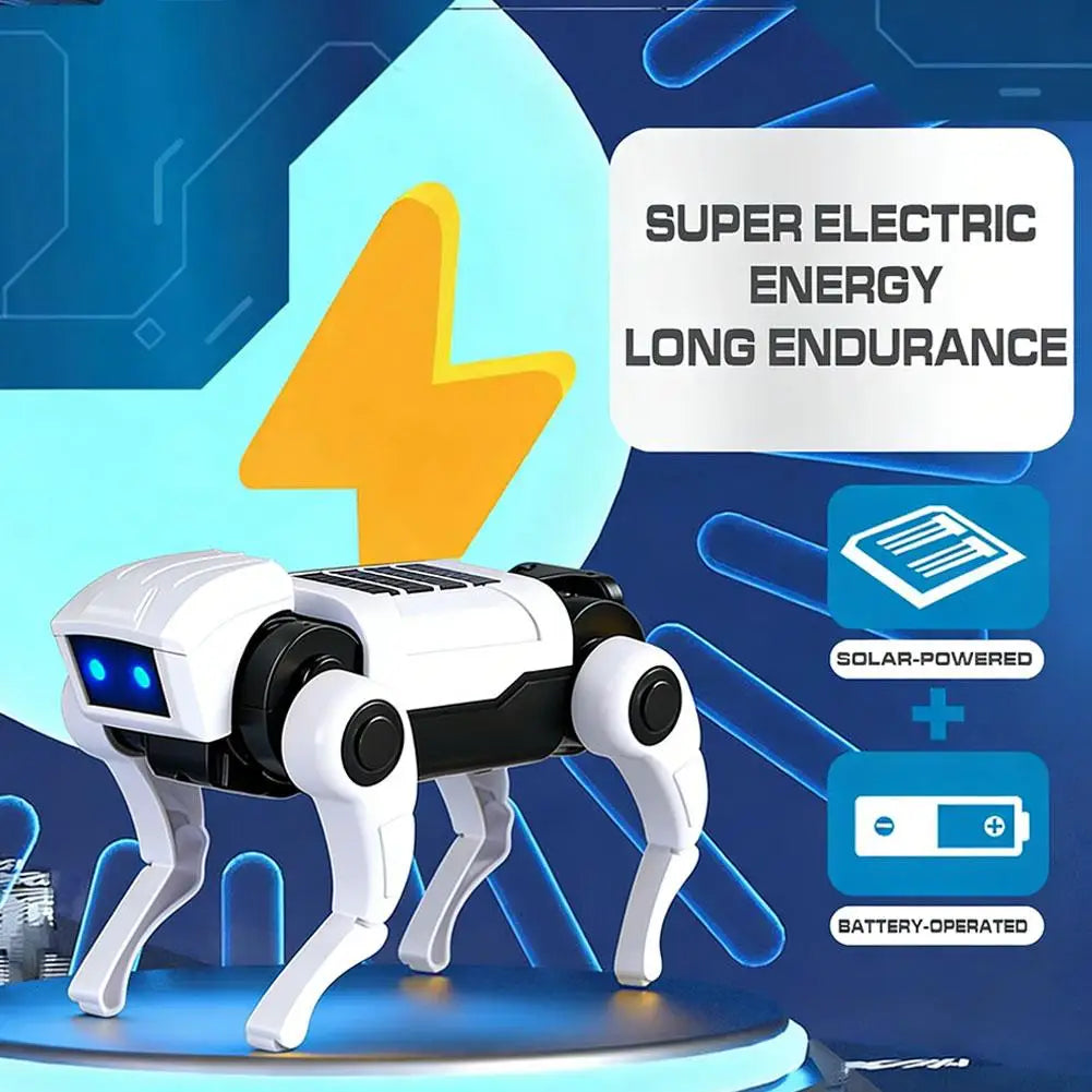 Rc Robot Children's Remote Control Mechanical Dog Toy Science Teaching Diy Assembling Model Electric Set Toys for Boys Kids Gift