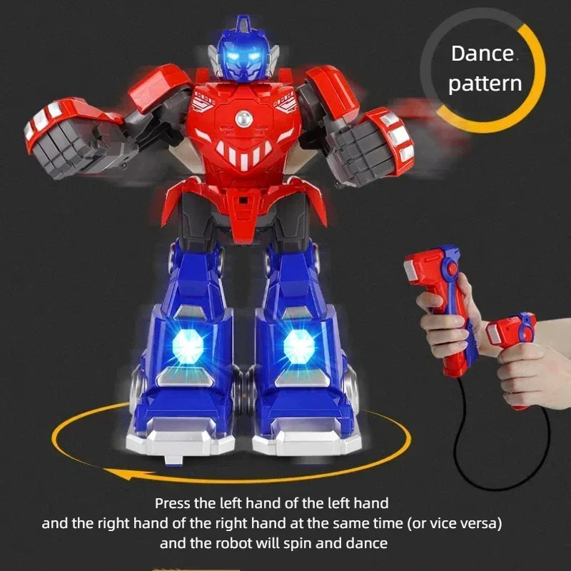 Interactive Motion Sensing Remote Control Robot Toy for Boys - Parent-Child Boxing & Fighting Simulation Remote Control Toy Game