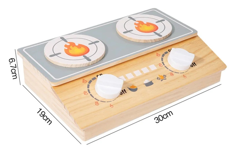 Wooden Kitchen Toy Wooden Tableware Food Sets Toy Role Play Educational Cosplay Preschool Gifts for Kids Kitchen Accessories