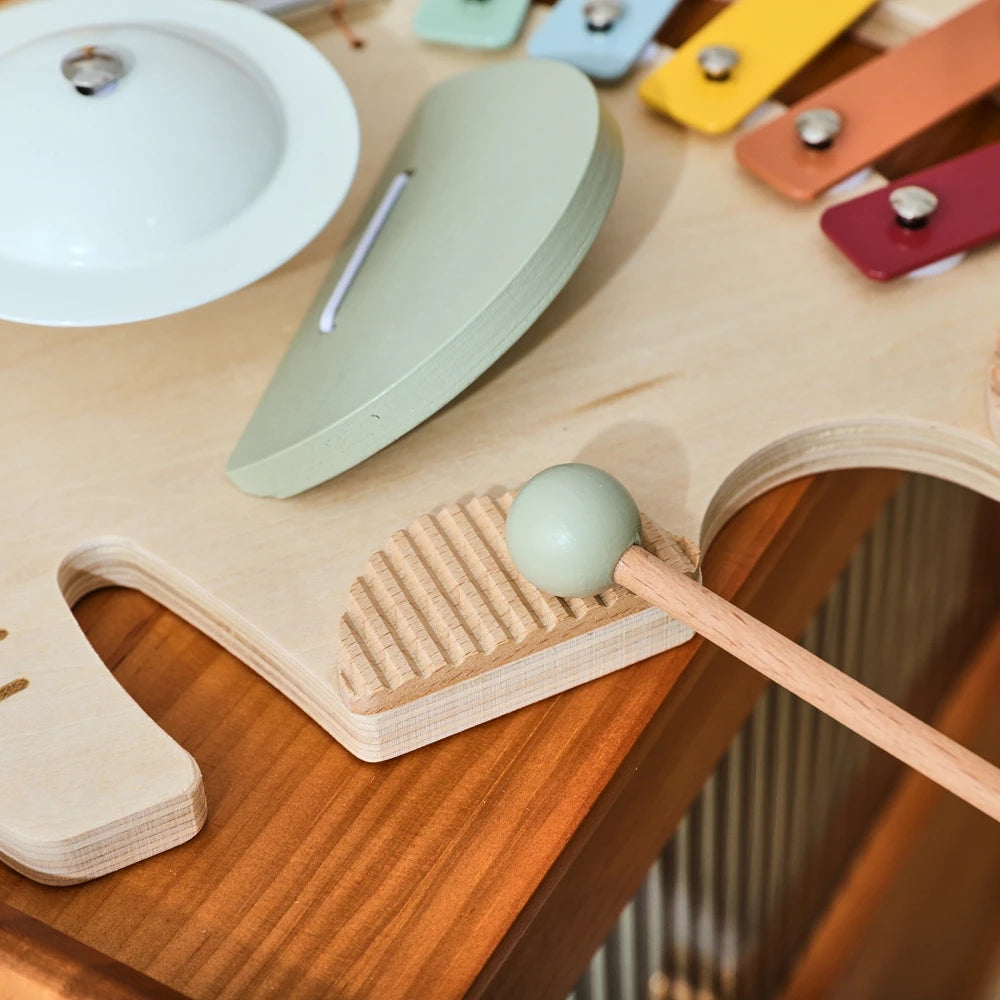 Baby Wooden Instruments Toys Educational Toys Children's Musical Toys Elephant Xylophone Newborn Birthday Gifts Music Table Toys