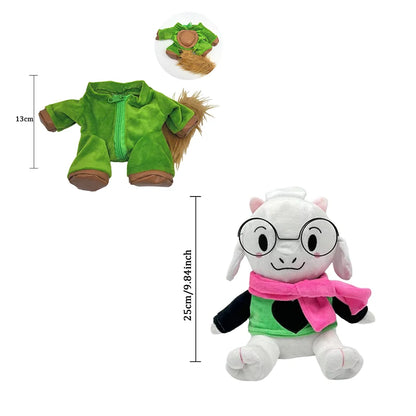 TreasuringU 2025 New Deltarune Plush Toys Kawaii Ralsei Plush Stuffed Toys Tenna Doll Changeable Plushie Clothes Birthday Gifts