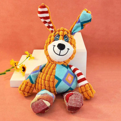 Plush Squeaky Dog Toy – Stuffed Interactive Puppy Toy for Small & Medium Dogs
