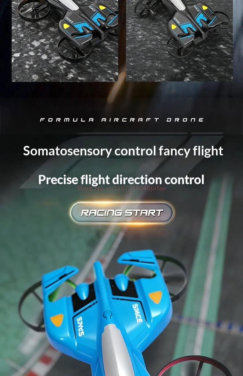 Remote Control Aircraft Children'S Toys Boys' Lights Music Four Axis Special Effects Rolling Racing Drifting Model Toy A
