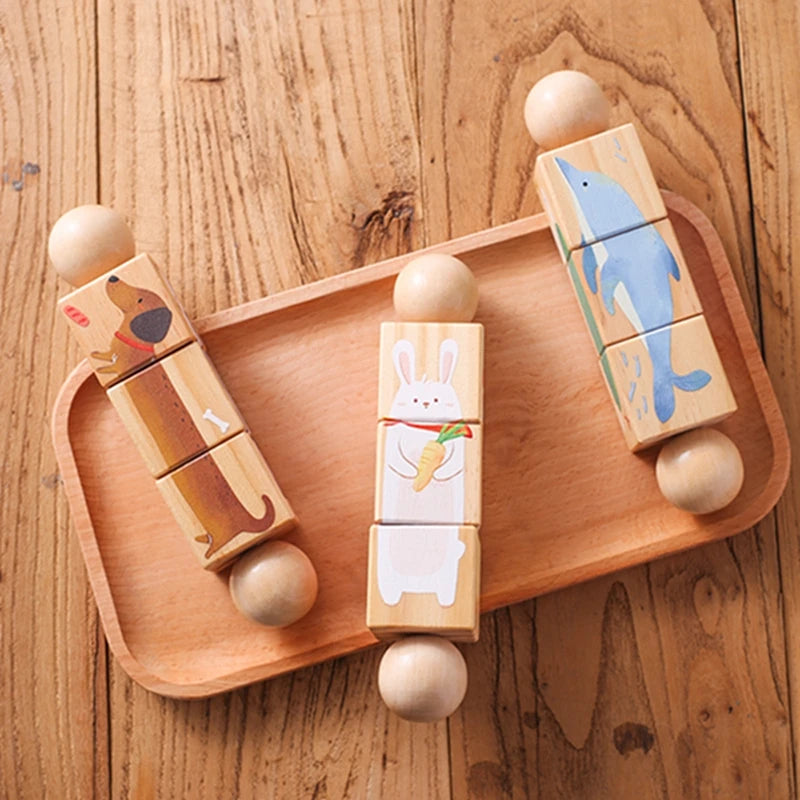 Wooden Montessori Handbell – Baby Musical Rattle & Stroller Toy, Classic Educational Gift