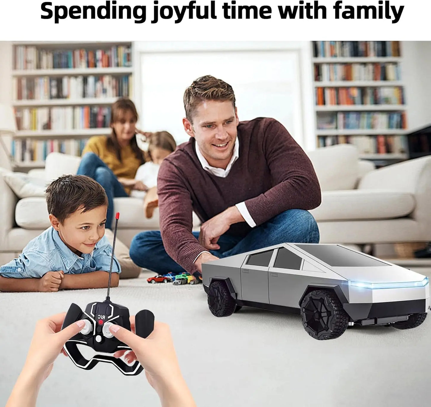Remote control car toys, four-wheel drive off-road vehicles, rock climbing car remote control toys, 2.4GHz all-terrain toy cars