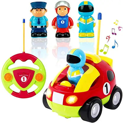 Remote Control Cars for Toddlers Boys Girls Toddler RC Car Toys Gifts for Kids Baby Remote Control Toy Cars Race Car Police Car