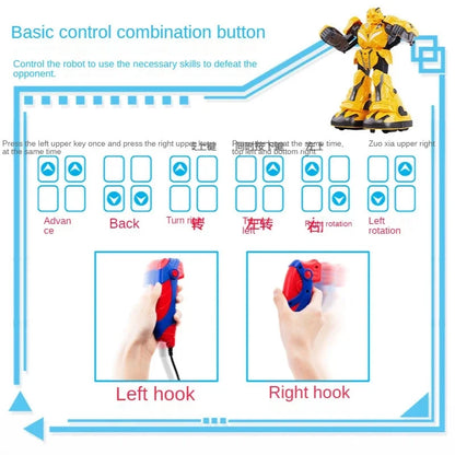 Interactive Motion Sensing Remote Control Robot Toy for Boys - Parent-Child Boxing & Fighting Simulation Remote Control Toy Game