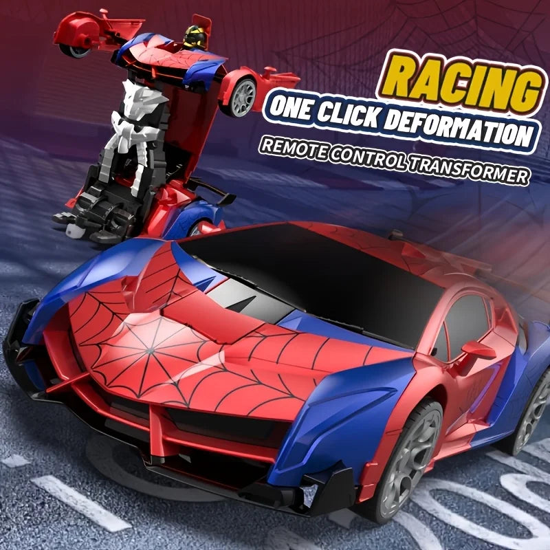 1pc Convertible Remote Control Car Robot、Remote Control Car Toy、One-click Transformation、360°Spin Drift，Suitable 3 Toys for chil
