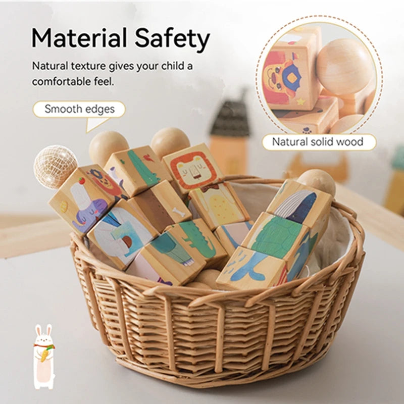 Wooden Montessori Handbell – Baby Musical Rattle & Stroller Toy, Classic Educational Gift