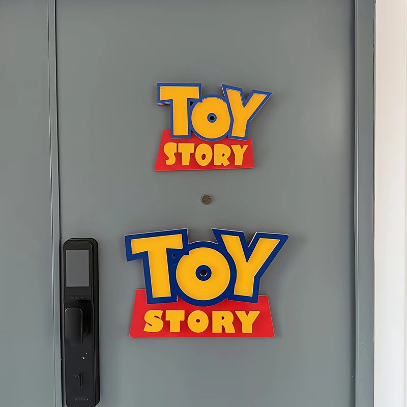 Cartoon Anime Toy Story Toy Story 3d Logo Signage Living Room Home Decor Children'S Room Cartoon Ornament Party Birthday Gift