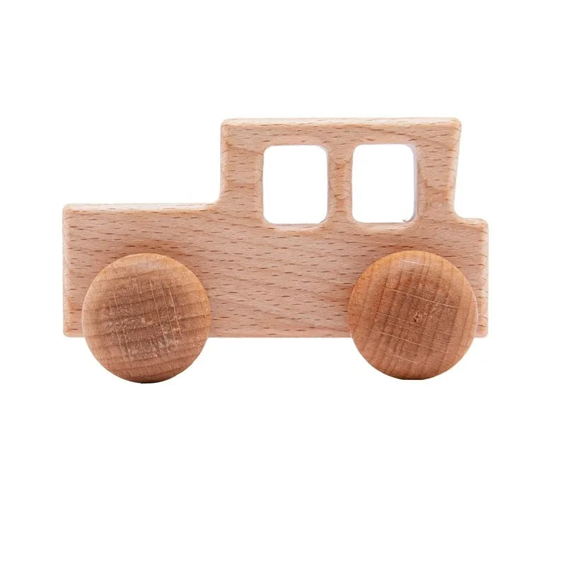 Montessori Wooden Train Toy – Baby Educational Trolley & Number Learning Gift