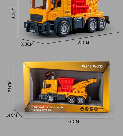 Boys' toys puzzle early education electric sound and light track sand transport vehicle engineering vehicle children's toys