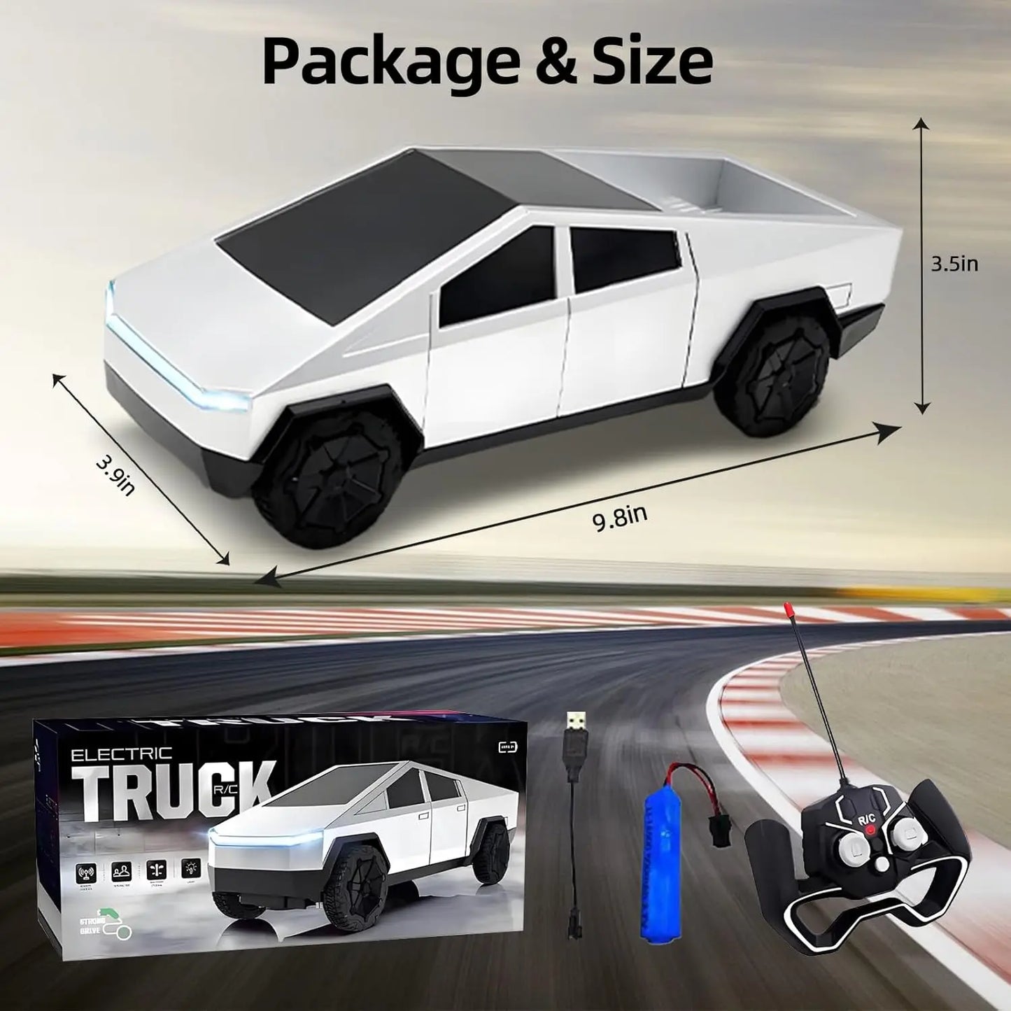 Remote control car toys, four-wheel drive off-road vehicles, rock climbing car remote control toys, 2.4GHz all-terrain toy cars