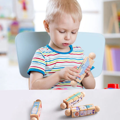 Wooden Montessori Handbell – Baby Musical Rattle & Stroller Toy, Classic Educational Gift