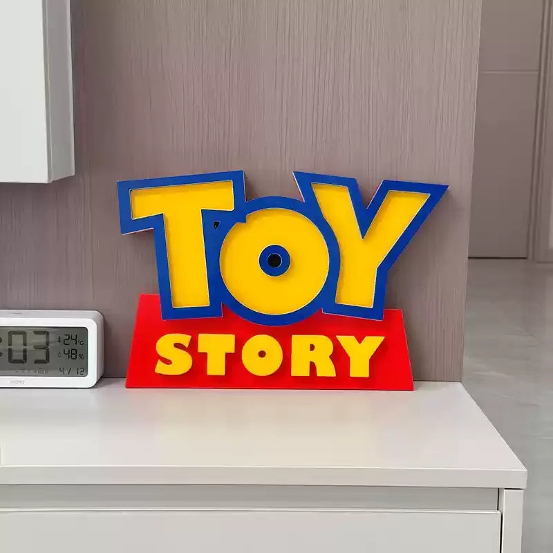 Cartoon Anime Toy Story Toy Story 3d Logo Signage Living Room Home Decor Children'S Room Cartoon Ornament Party Birthday Gift