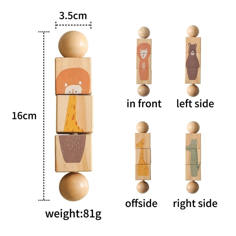 Wooden Montessori Handbell – Baby Musical Rattle & Stroller Toy, Classic Educational Gift