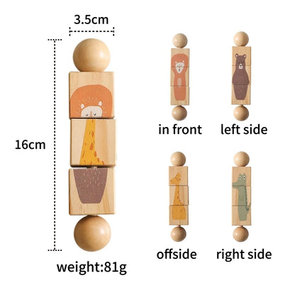 Wooden Montessori Handbell – Baby Musical Rattle & Stroller Toy, Classic Educational Gift