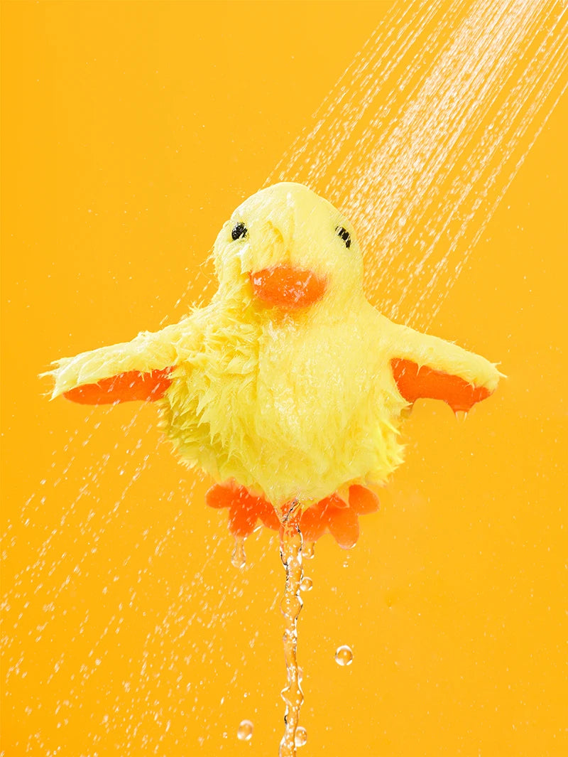 Flapping Duck Cat Toy – Interactive Electric Plush Bird with Vibration Sensor for Kittens