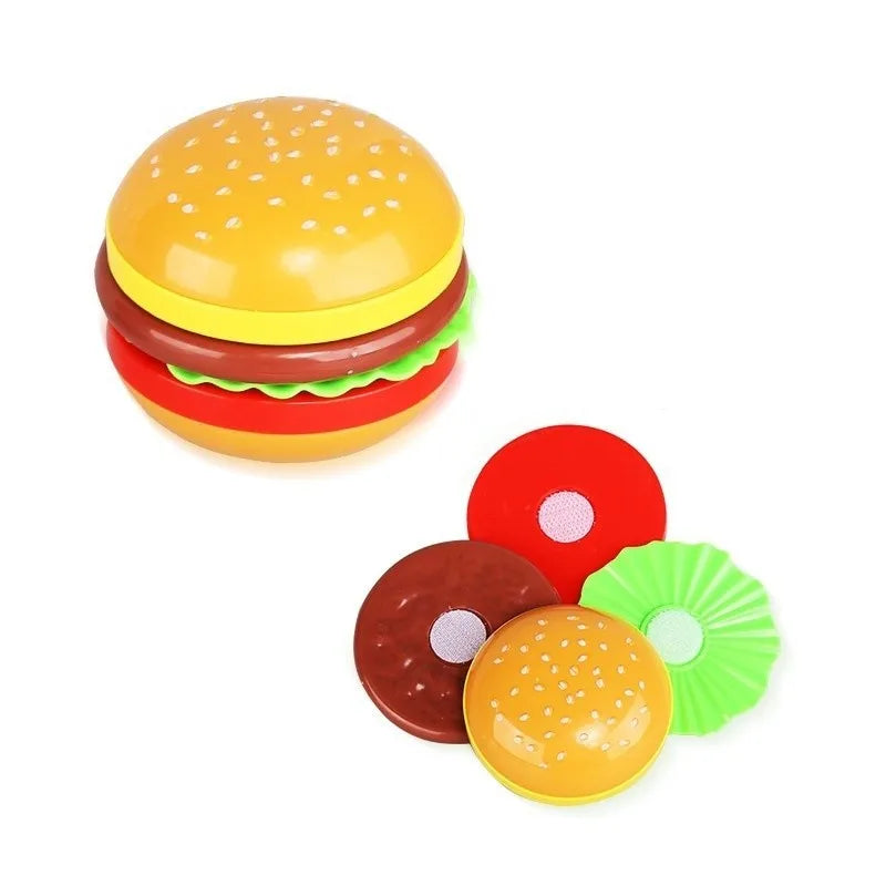 Cutting Fruit Kitchen Play Set – Montessori Educational Pretend Food Toys for Kids and Toddlers