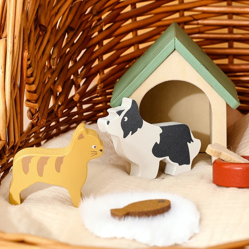 Toy House Accessories Pet Set Great Pet Play Set For Dollhouses Fun Games That Encourage Creativity And Imagination in Children