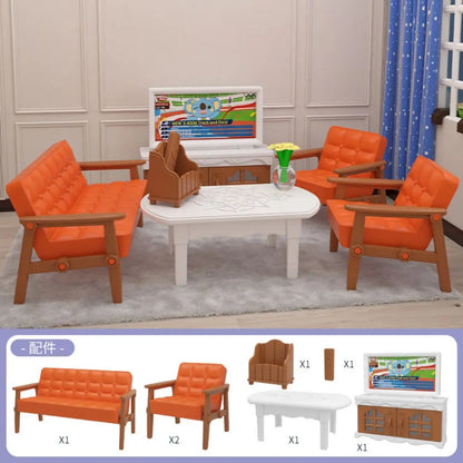 mini supermarket shopping games dollhouse furniture accessories Intellectual education toys for kid family interaction toys
