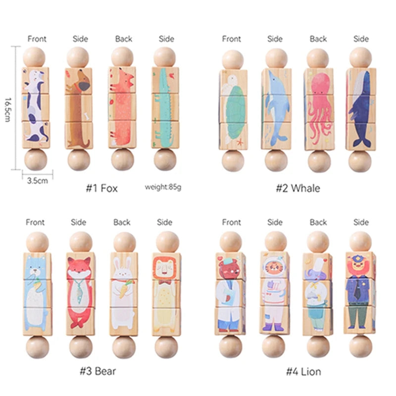 Wooden Montessori Handbell – Baby Musical Rattle & Stroller Toy, Classic Educational Gift