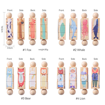 Wooden Montessori Handbell – Baby Musical Rattle & Stroller Toy, Classic Educational Gift