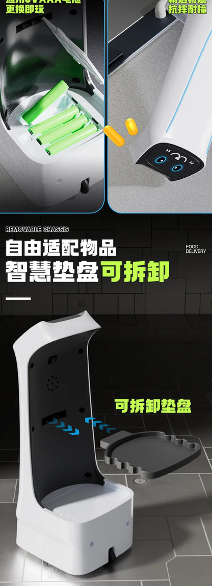 A good toy delivery remote control robot for interacting with children, a remote control car that senses transportable items