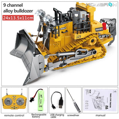 Excavator RC Car Toys Remote Control Car Toys For Boys Radio Control Excavator Dump Truck Bulldozer Electric Car Kids Toys Gift