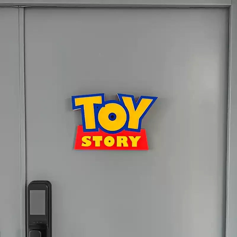 Cartoon Anime Toy Story Toy Story 3d Logo Signage Living Room Home Decor Children'S Room Cartoon Ornament Party Birthday Gift