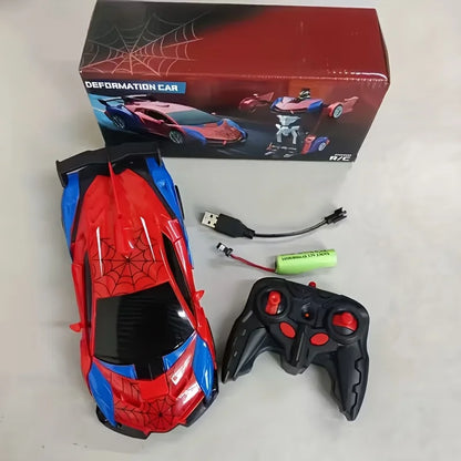 1pc Convertible Remote Control Car Robot、Remote Control Car Toy、One-click Transformation、360°Spin Drift，Suitable 3 Toys for chil