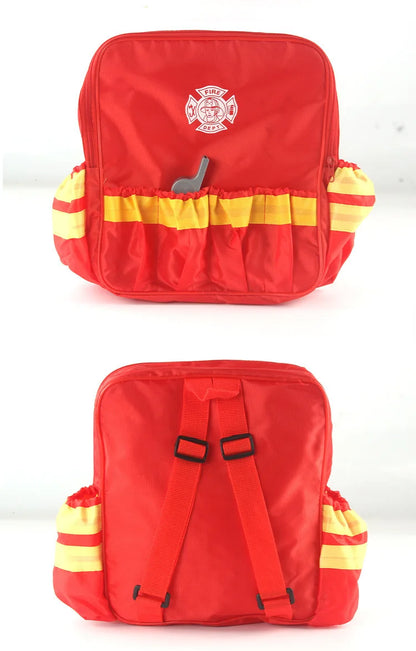 Toy Tools Firefighter Tools Toolbox Funny Cosplay Toys Fireman Role-playing Children's Games Work Tools Pretend Toys for Boys