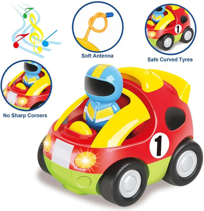 Remote Control Cars for Toddlers Boys Girls Toddler RC Car Toys Gifts for Kids Baby Remote Control Toy Cars Race Car Police Car