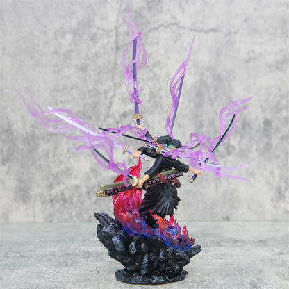 One Piece Zoro Action Figure Anime Figure Asura Roronoa Zoro Statue Action Figure Collection Model Toy for Xmas Collection Gitf