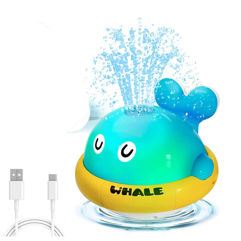 Light Up Whale Sprinkler – Baby Bath & Pool Water Fountain Toy for Toddlers