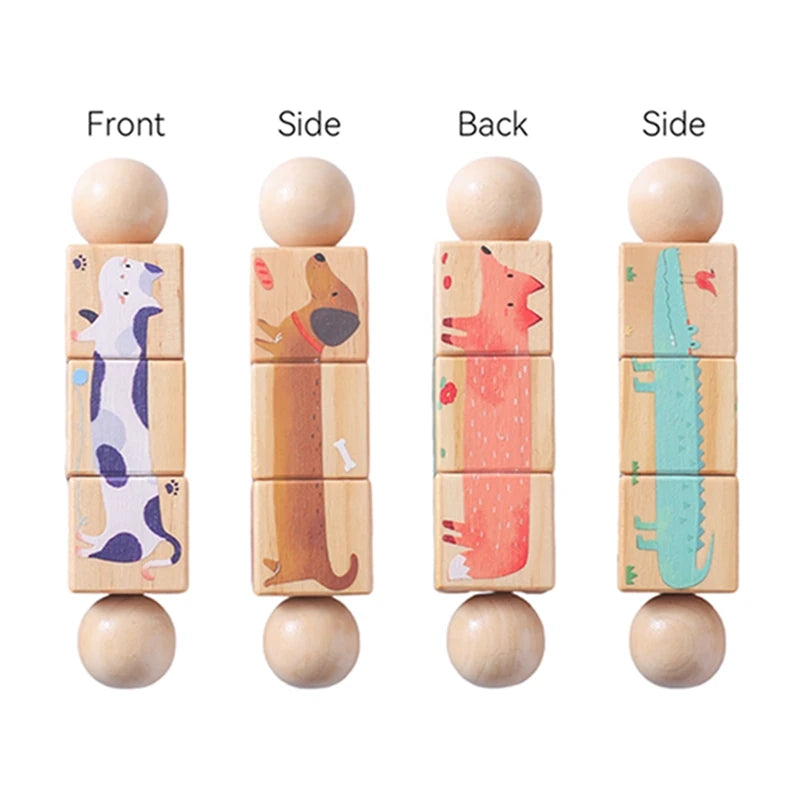 Wooden Montessori Handbell – Baby Musical Rattle & Stroller Toy, Classic Educational Gift