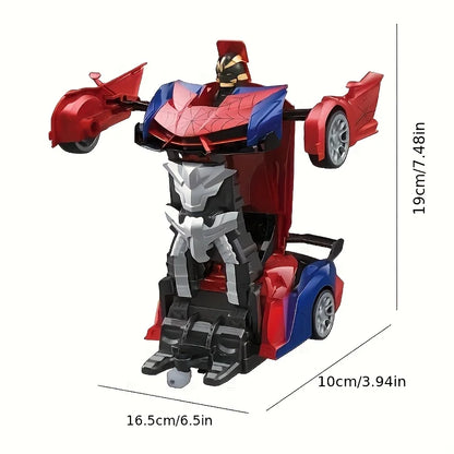 1pc Convertible Remote Control Car Robot、Remote Control Car Toy、One-click Transformation、360°Spin Drift，Suitable 3 Toys for chil