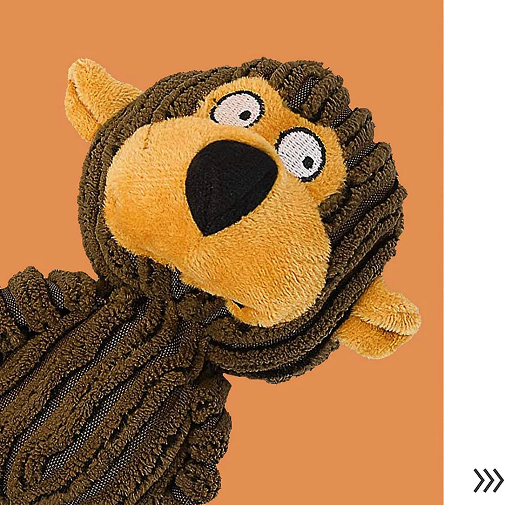 Squeaky Plush Puppy Chew Toy – Interactive Teething and Training Toy for Small Dogs