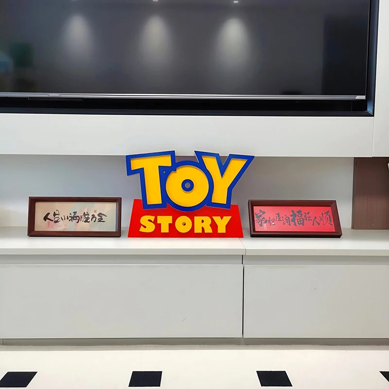 Cartoon Anime Toy Story Toy Story 3d Logo Signage Living Room Home Decor Children'S Room Cartoon Ornament Party Birthday Gift
