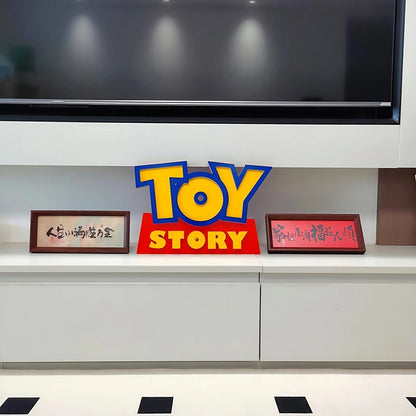 Cartoon Anime Toy Story Toy Story 3d Logo Signage Living Room Home Decor Children'S Room Cartoon Ornament Party Birthday Gift