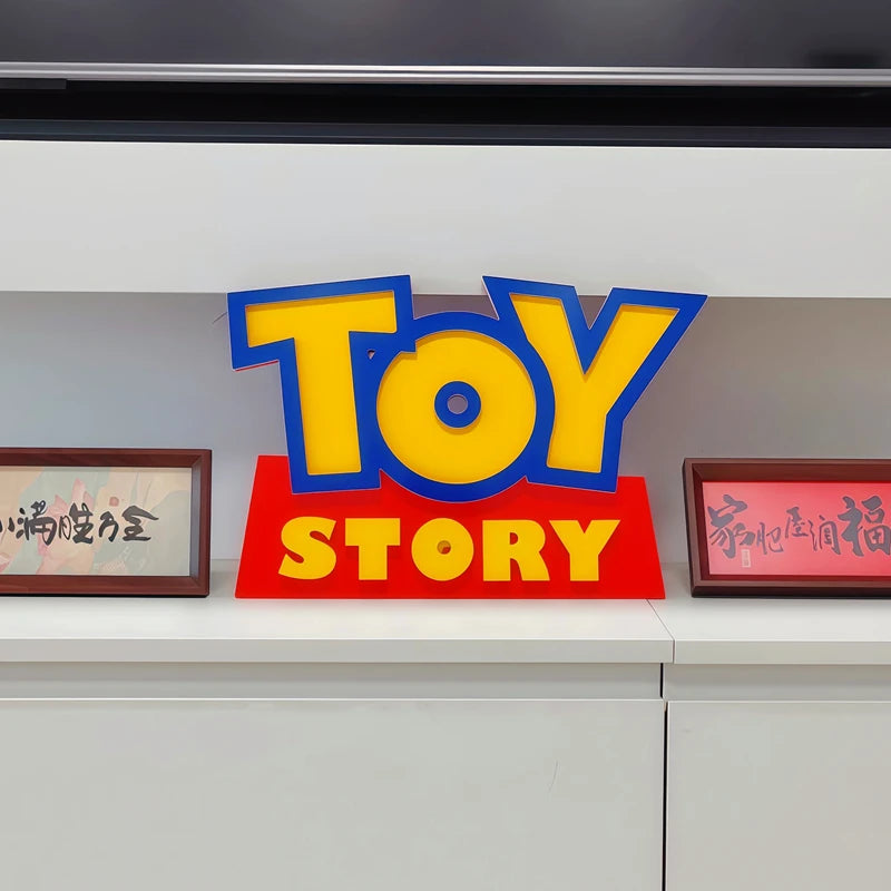 Cartoon Anime Toy Story Toy Story 3d Logo Signage Living Room Home Decor Children'S Room Cartoon Ornament Party Birthday Gift