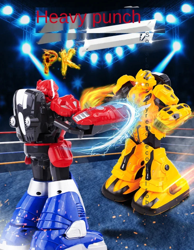 Interactive Motion Sensing Remote Control Robot Toy for Boys - Parent-Child Boxing & Fighting Simulation Remote Control Toy Game