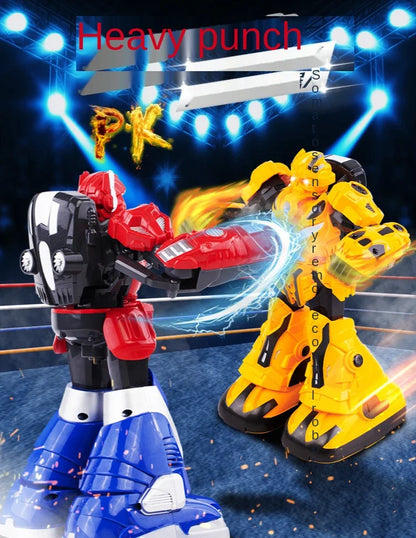 Interactive Motion Sensing Remote Control Robot Toy for Boys - Parent-Child Boxing & Fighting Simulation Remote Control Toy Game