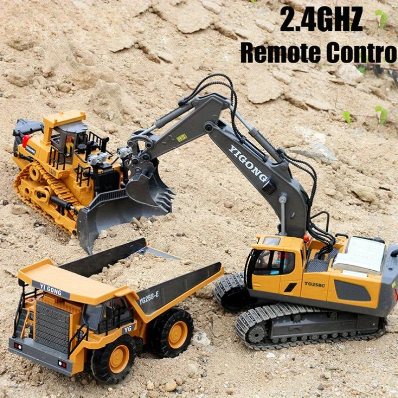 Toys Remote Control Car Toys For Boys Radio Control Excavator Dump Truck Bulldozer Electric car Kids Toys Gift