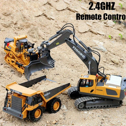 Toys Remote Control Car Toys For Boys Radio Control Excavator Dump Truck Bulldozer Electric car Kids Toys Gift