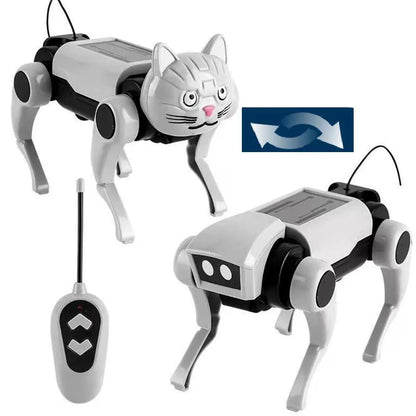 Rc Robot Children's Remote Control Mechanical Dog Toy Science Teaching Diy Assembling Model Electric Set Toys for Boys Kids Gift