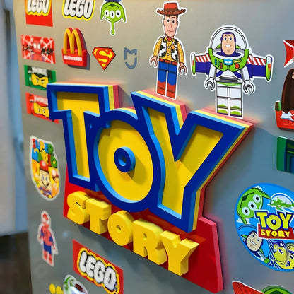Cartoon Anime Toy Story Toy Story 3d Logo Signage Living Room Home Decor Children'S Room Cartoon Ornament Party Birthday Gift