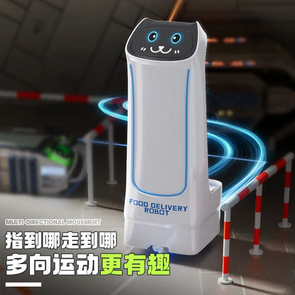 A good toy delivery remote control robot for interacting with children, a remote control car that senses transportable items